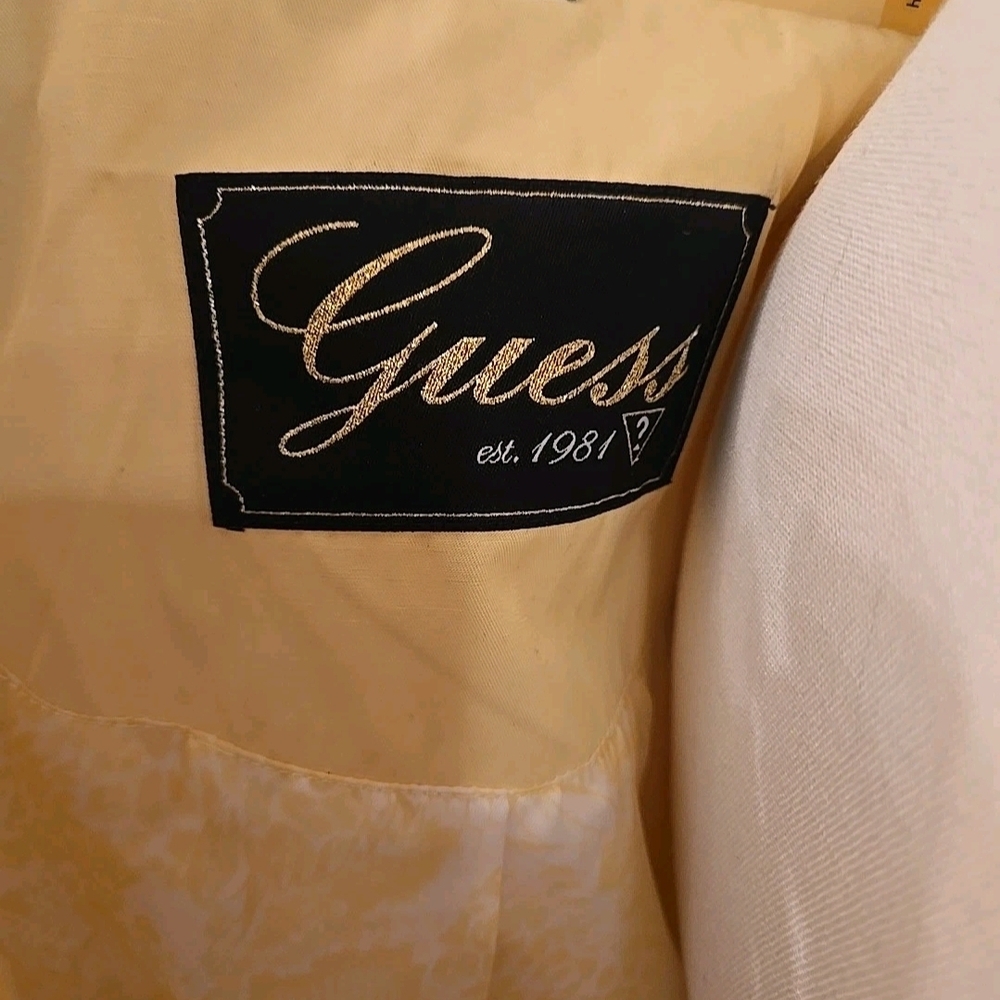 Guess Light Yellow Utility Jacket - image 4